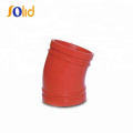 Ductile Iron Grooved Pipe Fittings 22.5 Degree Elbow